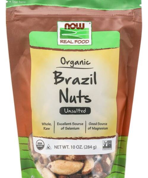 Brazil Nuts, Organic, Raw & Unsalted – 10 oz.