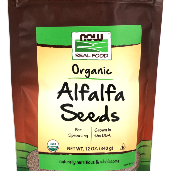 Alfalfa Seeds, Organic - 12 oz.
